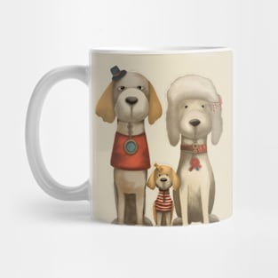 Dog family portrait Mug